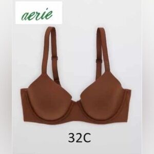 Aerie - Ladies, Smoothez Full Coverage Lightly Lined Bra - Brown. Size: 32C. NWT